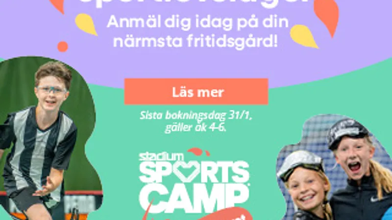 Gratis sportläger på sportlovet för er i Norrköping!